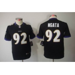 nike youth nfl jerseys baltimore ravens #92 ngata black[nike limited]