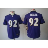 nike youth nfl jerseys baltimore ravens #92 ngata purple[nike limited]