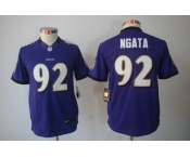 nike youth nfl jerseys baltimore ravens #92 ngata purple[nike limited]