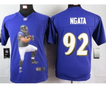 nike youth nfl jerseys baltimore ravens #92 ngata purple[portrait fashion]