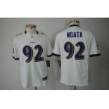 nike youth nfl jerseys baltimore ravens #92 ngata white[nike limited]