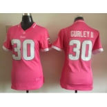 2015 Women Nike St. Louis Rams #30 Todd Gurley pink jerseys