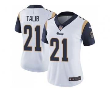 Women Nike Los Angeles Rams #21 Aqib Talib White Stitched NFL Vapor Untouchable Limited Jersey