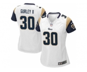 Women Nike St. Louis Rams #30 Todd Gurley II white jerseys