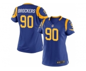 Women Nike St. Louis Rams #90 Michael Brockers Royal Blue Alternate Stitched Jersey