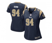 Women Nike St. Louis Rams #94 Robert Quinn Navy Blue jerseys