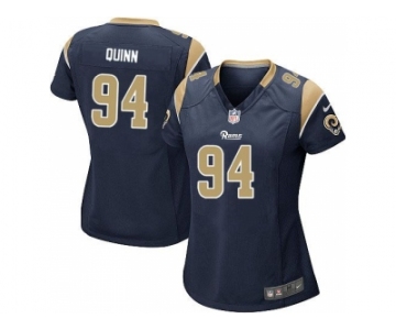 Women Nike St. Louis Rams #94 Robert Quinn Navy Blue jerseys