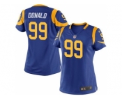 Women Nike St. Louis Rams #99 Aaron Donald Royal Blue Alternate Stitched Jersey