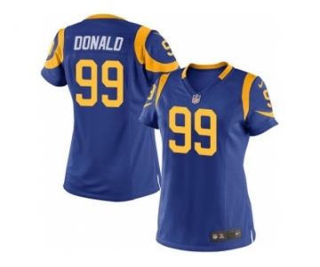 Women Nike St. Louis Rams #99 Aaron Donald Royal Blue Alternate Stitched Jersey