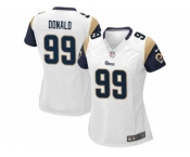 Women Nike St. Louis Rams #99 Aaron Donald white jerseys