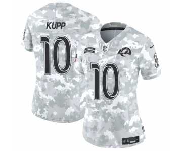 Women's Los Angeles Rams #10 Cooper Kupp 2024 F.U.S.E Arctic Camo Salute To Service Limited Stitched Football Jersey