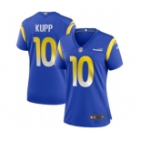 Women's Los Angeles Rams #10 Cooper Kupp Royal Vapor Untouchable Limited Stitched Jersey(Run Small)