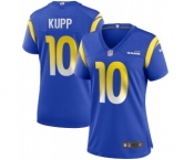 Women's Los Angeles Rams #10 Cooper Kupp Royal Vapor Untouchable Limited Stitched Jersey(Run Small)