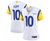 Women's Los Angeles Rams #10 Cooper Kupp White Vapor Untouchable Limited Stitched Jersey(Run Small)