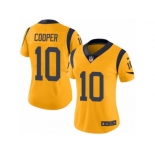 Women's Nike Los Angeles Rams #10 Pharoh Cooper Limited Gold Rush NFL Jersey