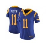 Women's Nike Los Angeles Rams #11 Tavon Austin Vapor Untouchable Limited Royal Blue Alternate NFL Jersey