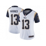 Women's Nike Los Angeles Rams #13 Kurt Warner Vapor Untouchable Limited White NFL Jersey