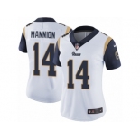 Women's Nike Los Angeles Rams #14 Sean Mannion Vapor Untouchable Limited White NFL Jersey