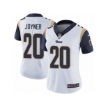 Women's Nike Los Angeles Rams #20 Lamarcus Joyner Vapor Untouchable Limited White NFL Jersey