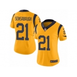 Women's Nike Los Angeles Rams #21 Coty Sensabaugh Limited Gold Rush NFL Jersey