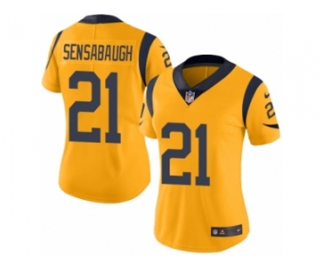 Women's Nike Los Angeles Rams #21 Coty Sensabaugh Limited Gold Rush NFL Jersey