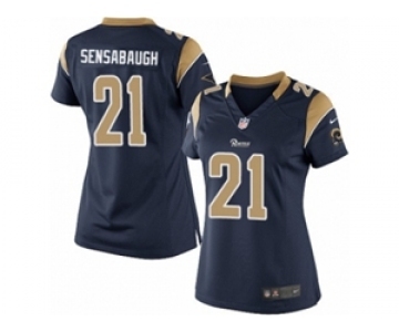 Women's Nike Los Angeles Rams #21 Coty Sensabaugh Limited Navy Blue Team Color NFL Jersey