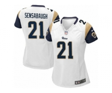 Women's Nike Los Angeles Rams #21 Coty Sensabaugh Limited White NFL Jersey