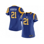 Women's Nike Los Angeles Rams #21 Kayvon Webster Limited Royal Blue Alternate NFL Jersey