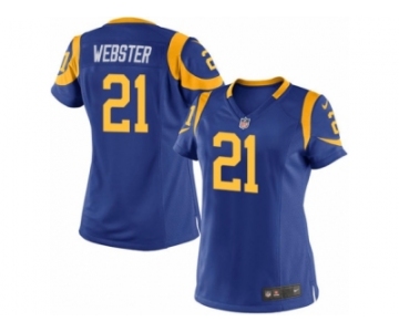 Women's Nike Los Angeles Rams #21 Kayvon Webster Limited Royal Blue Alternate NFL Jersey