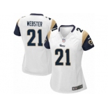 Women's Nike Los Angeles Rams #21 Kayvon Webster Limited White NFL Jersey