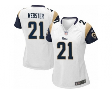 Women's Nike Los Angeles Rams #21 Kayvon Webster Limited White NFL Jersey