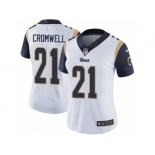 Women's Nike Los Angeles Rams #21 Nolan Cromwell Vapor Untouchable Limited White NFL Jersey