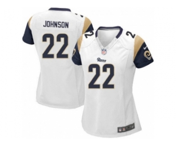 Women's Nike Los Angeles Rams #22 Trumaine Johnson White Alternate Stitched NFL Jersey