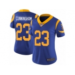 Women's Nike Los Angeles Rams #23 Benny Cunningham Vapor Untouchable Limited Royal Blue Alternate NFL Jersey