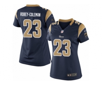 Women's Nike Los Angeles Rams #23 Nickell Robey-Coleman Limited Navy Blue Team Color NFL Jersey