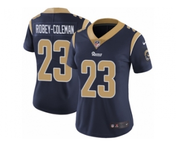 Women's Nike Los Angeles Rams #23 Nickell Robey-Coleman Vapor Untouchable Limited Navy Blue Team Color NFL Jersey