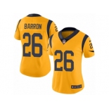 Women's Nike Los Angeles Rams #26 Mark Barron Limited Gold Rush NFL Jersey