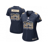 Women's Nike Los Angeles Rams #29 Eric Dickerson Limited Navy Blue Strobe NFL Jersey