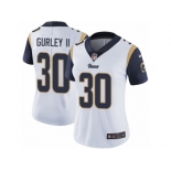 Women's Nike Los Angeles Rams #30 Todd Gurley Vapor Untouchable Limited White NFL Jersey