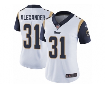 Women's Nike Los Angeles Rams #31 Mo Alexander Vapor Untouchable Limited White NFL Jersey