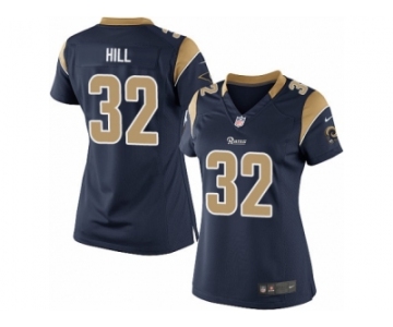 Women's Nike Los Angeles Rams #32 Troy Hill Limited Navy Blue Team Color NFL Jersey