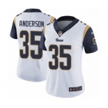 Women's Nike Los Angeles Rams #35 C.J. Anderson White Vapor Untouchable Limited Player NFL Jersey