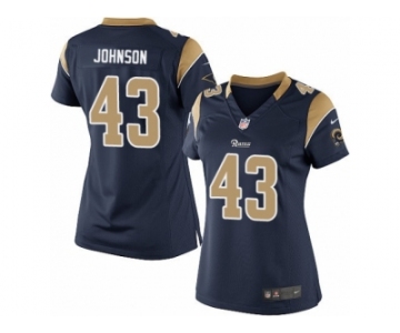 Women's Nike Los Angeles Rams #43 John Johnson Limited Navy Blue Team Color NFL Jersey