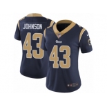 Women's Nike Los Angeles Rams #43 John Johnson Vapor Untouchable Limited Navy Blue Team Color NFL Jersey