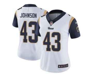 Women's Nike Los Angeles Rams #43 John Johnson Vapor Untouchable Limited White NFL Jersey