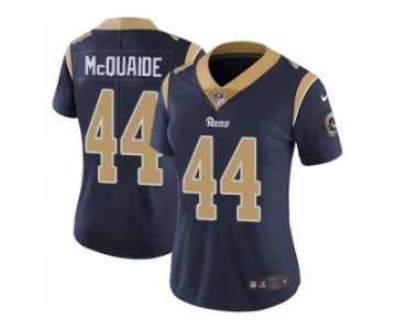 Women's Nike Los Angeles Rams #44 Jacob McQuaide Vapor Untouchable Limited Navy Blue Team Color NFL Jersey