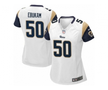 Women's Nike Los Angeles Rams #50 Samson Ebukam Limited White NFL Jersey