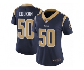 Women's Nike Los Angeles Rams #50 Samson Ebukam Vapor Untouchable Limited Navy Blue Team Color NFL Jersey