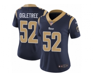 Women's Nike Los Angeles Rams #52 Alec Ogletree Vapor Untouchable Limited Navy Blue Team Color NFL Jersey