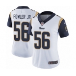 Women's Nike Los Angeles Rams #56 Dante Fowler Jr White Vapor Untouchable Limited Player NFL Jersey